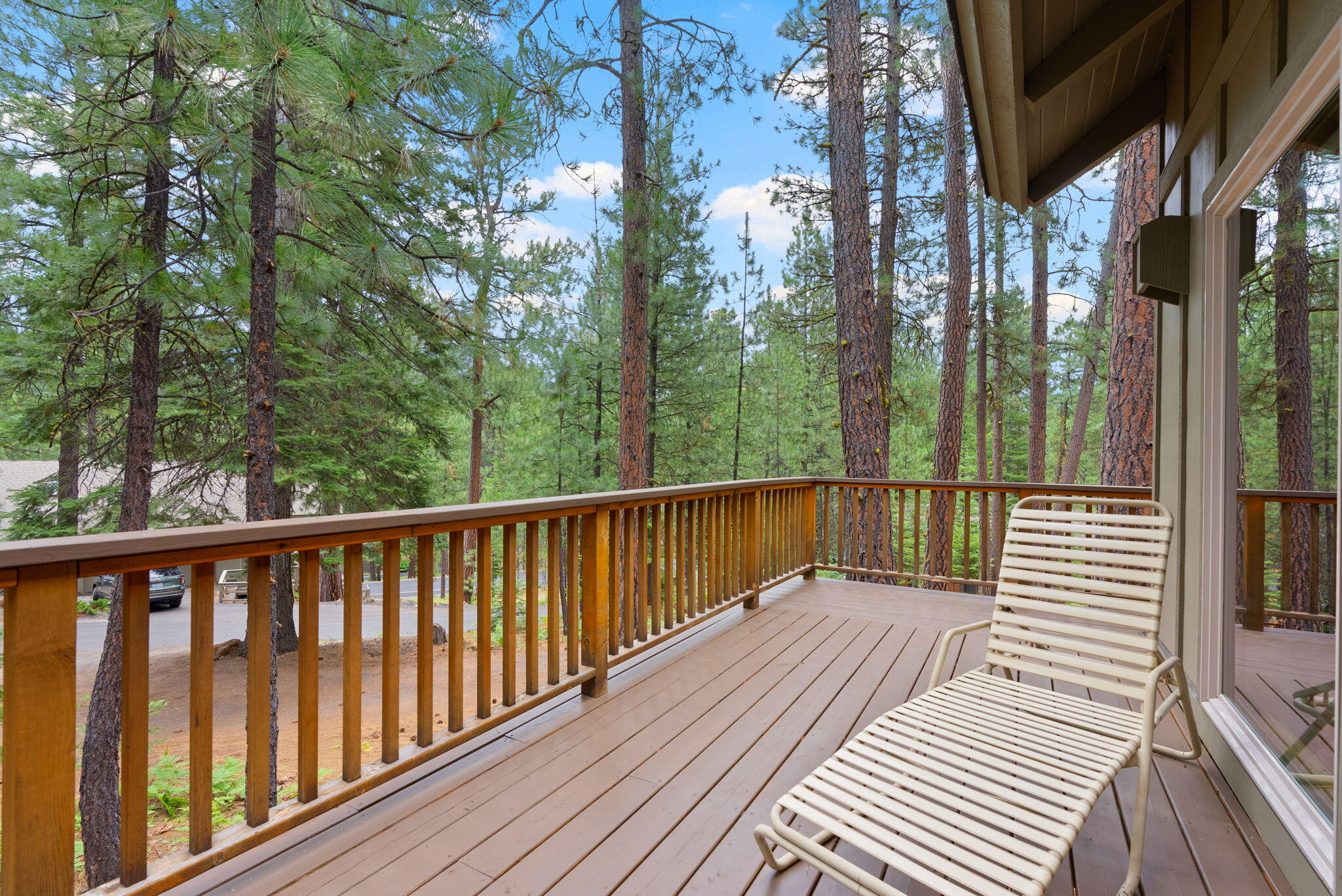 13251 Snowbrush, Unit GH 266 Black Butte Ranch, OR 97759 - Photo 32 of 37 a view of balcony with wooden floor