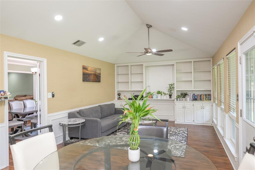 116 Meadowglen Circle Coppell, TX 75019 - Photo 10 of 32 a living room with furniture and a potted plant