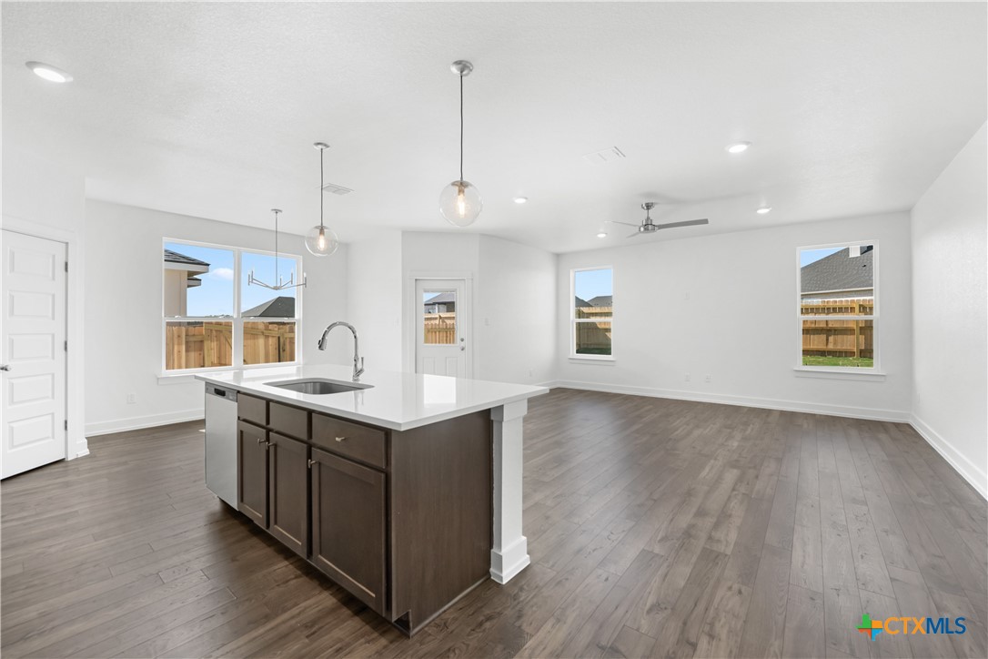 8917 Ponderosa Pine Road Temple, TX 76502 - Photo 4 of 16 a kitchen with a sink cabinets and wooden floor
