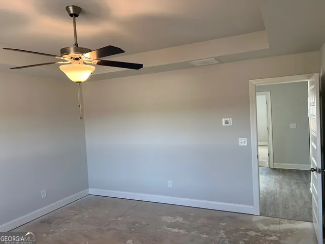 a lamp on a table in a room