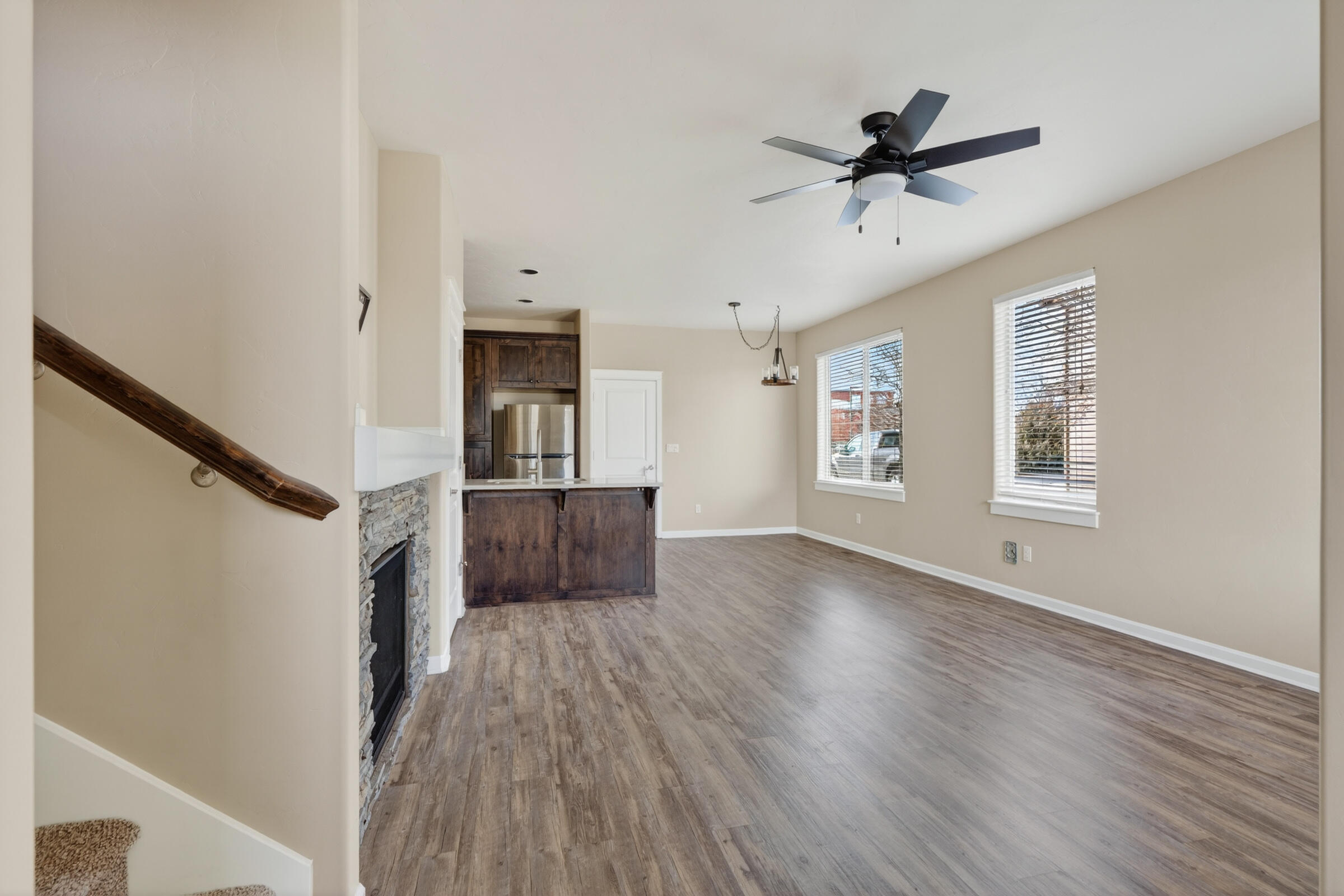 3365 Southwest 28th Street Redmond, OR 97756 - Photo 15 of 39 a view of empty room with wooden floor and fan