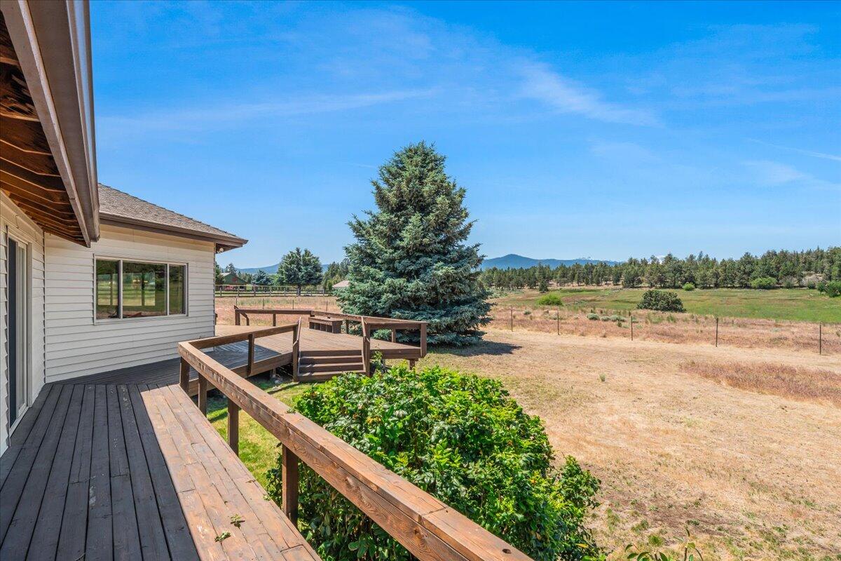 64515 Rock Springs Road Bend, OR 97703 - Photo 38 of 49 Deck View facing Cascade Mt.'s