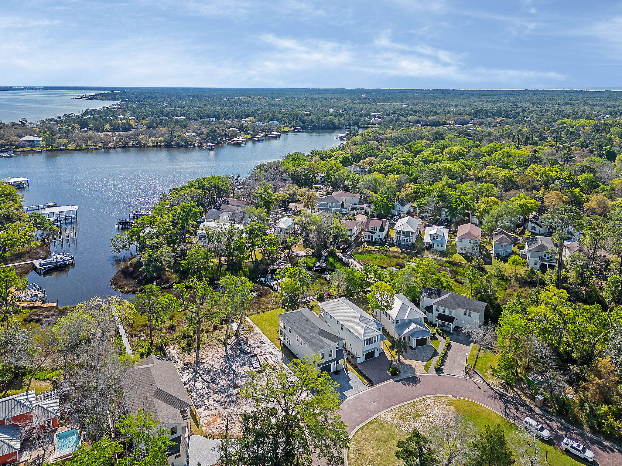 164 Rearden Way Santa Rosa Beach, FL 32459 - Photo 3 of 54 an aerial view of a houses with a lake view