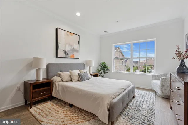 a bed room with a bed and a couch