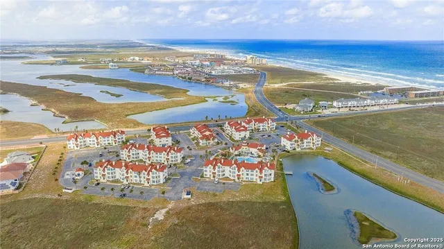 a view of an ocean and beach