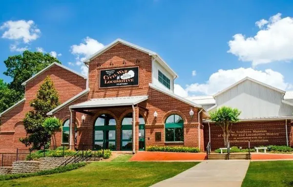 a front view of a building with street view