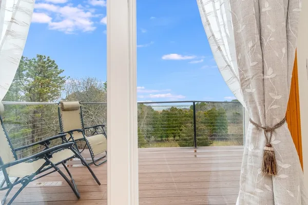 a view of a balcony