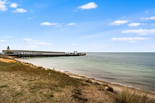 a view of an ocean and beach