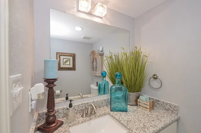 a close view of light fixtures