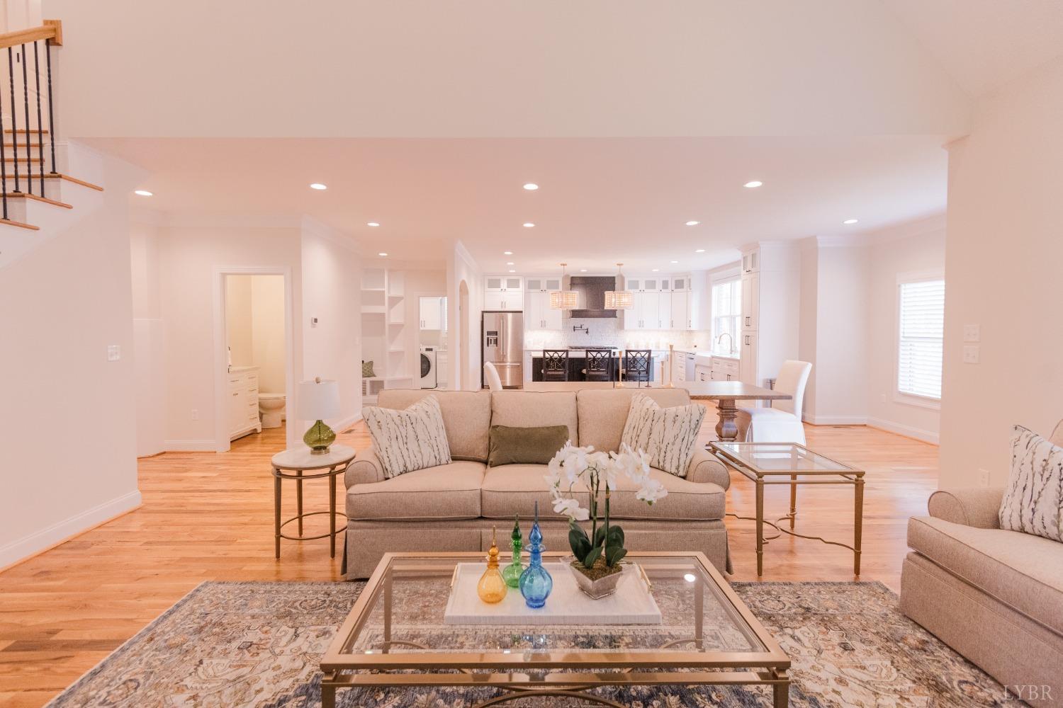 1401 Smartview Lane Forest, VA 24551 - Photo 12 of 46 a living room with furniture or kitchen view and a wooden floor