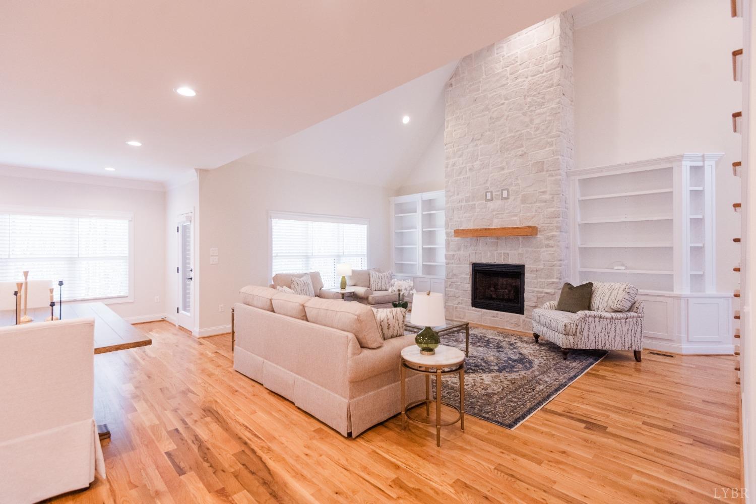 1401 Smartview Lane Forest, VA 24551 - Photo 13 of 46 a living room with furniture and a fireplace