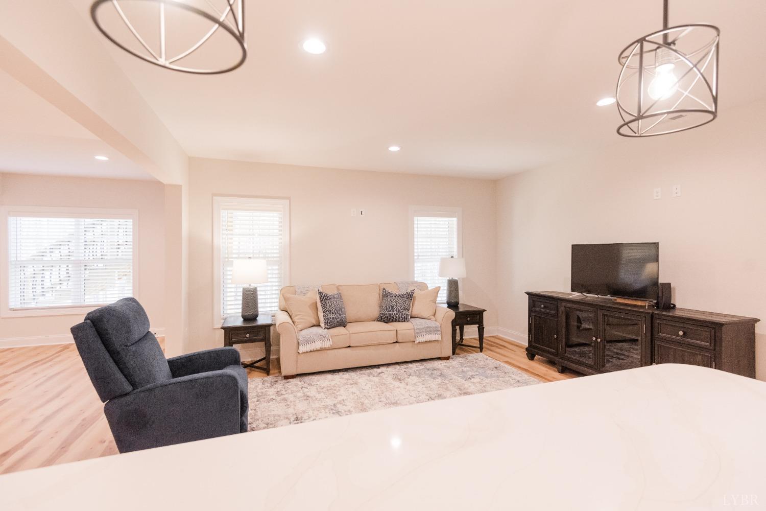 1401 Smartview Lane Forest, VA 24551 - Photo 35 of 46 a living room with furniture a flat screen tv and a window