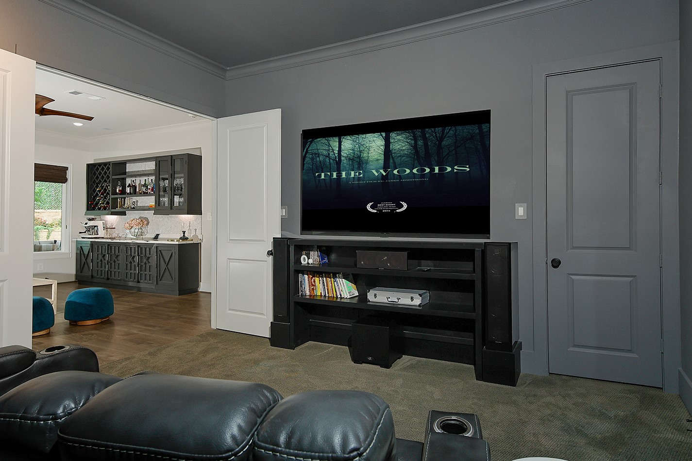 2017 Bennet Lane Conroe, TX 77384 - Photo 21 of 48 The media room is the perfect space to enjoy movie nights and game days...