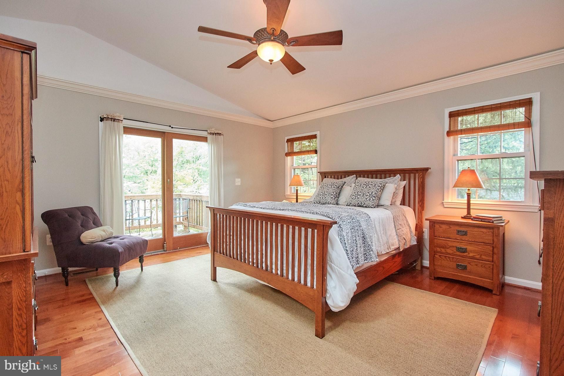 7903 Foote Lane Springfield, VA 22151 - Photo 14 of 30 Master Bedroom w/ slider to private deck