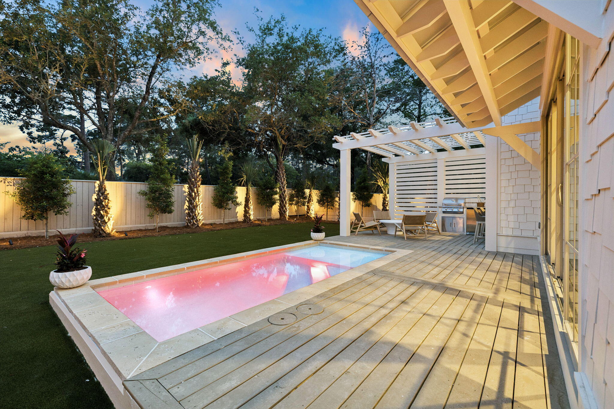 8 East Willow Mist Rd Inlet Beach Inlet Beach, FL 32461 - Photo 5 of 45 a view of a backyard patio with swimming pool