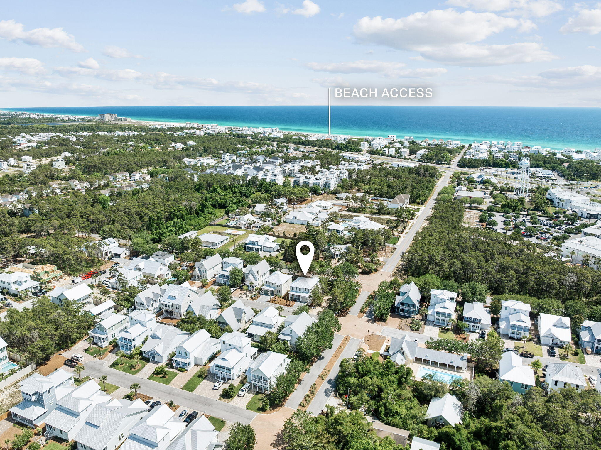 8 East Willow Mist Rd Inlet Beach Inlet Beach, FL 32461 - Photo 7 of 45 an aerial view of residential building with parking space