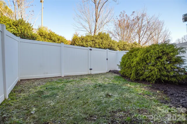 a backyard of a house