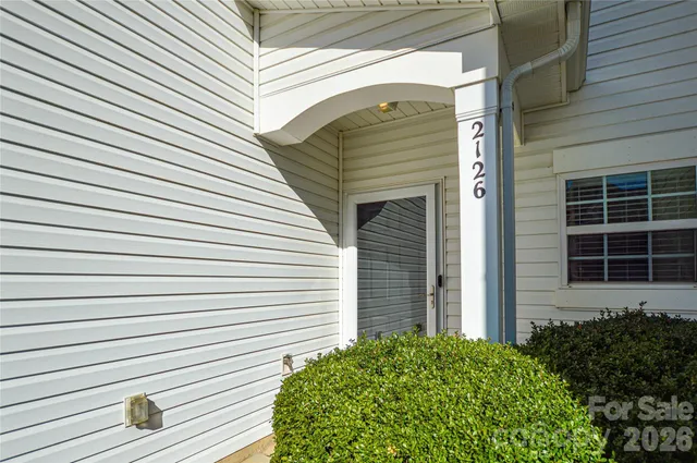 a view of a house with a door