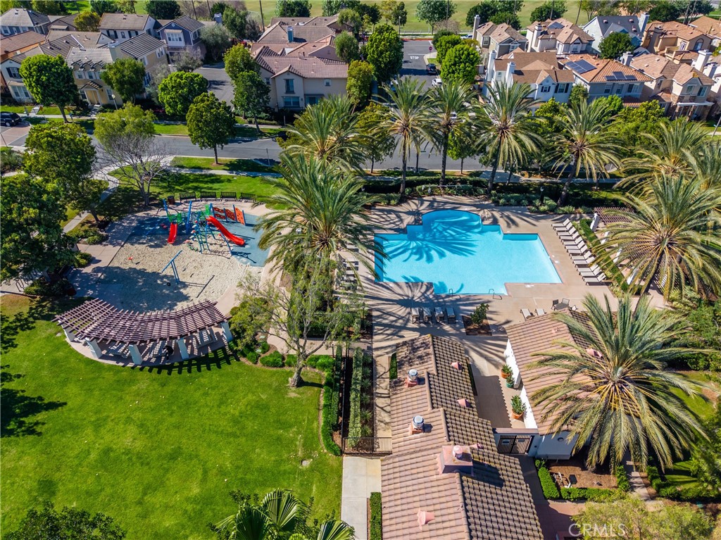 25 Amy Way Ladera Ranch, CA 92694 - Photo 33 of 47 a view of a swimming pool with a yard and plants