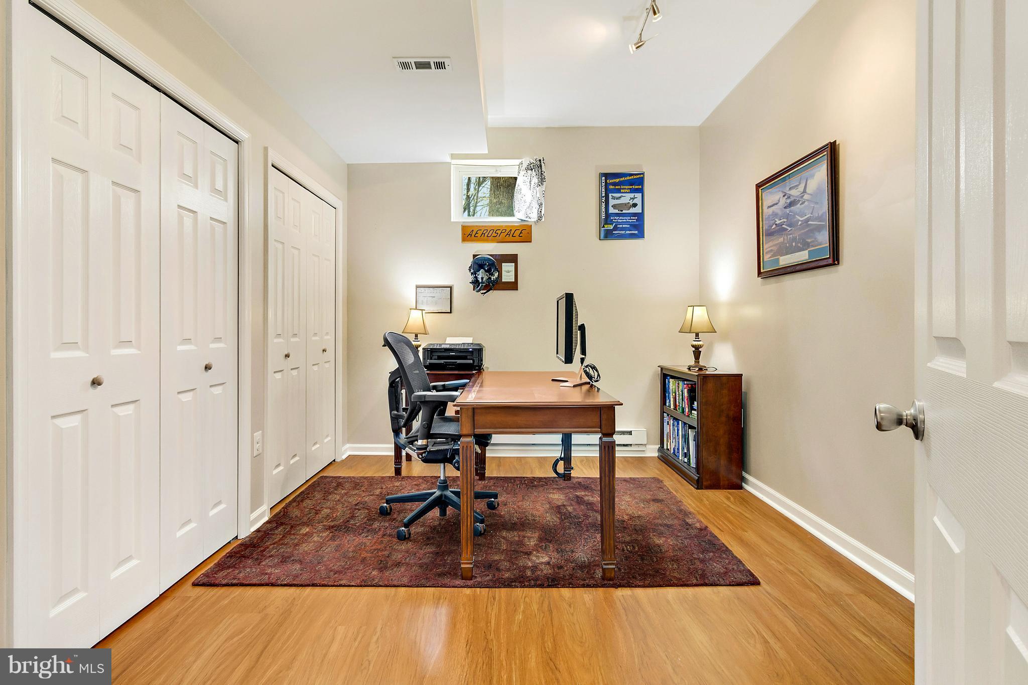 8040 Stillbrooke Road Manassas, VA 20112 - Photo 20 of 29 Lower Level Office w/Wood Laminate & 2 Closets