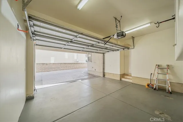 a view of a indoor garage