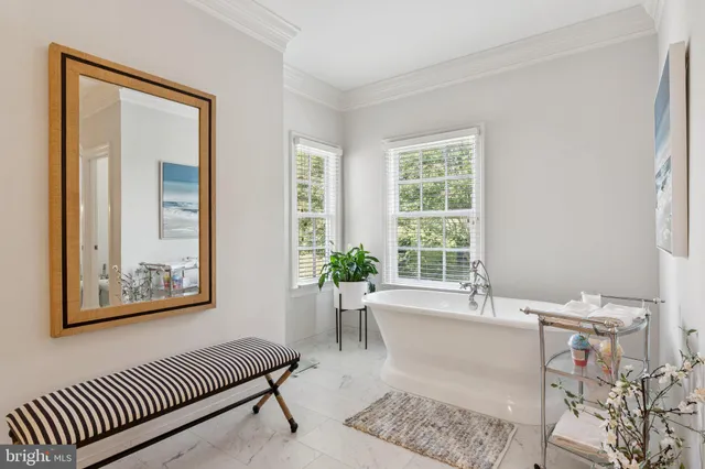 a view of a backyard with a tub and trees
