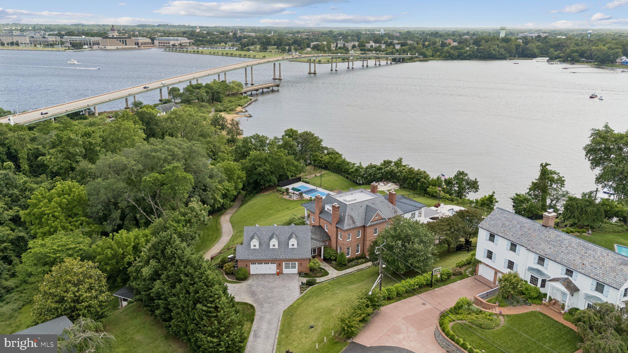 1932 Carrollton Road Annapolis, MD 21409 - Photo 75 of 85 an aerial view of a house with outdoor space and lake view