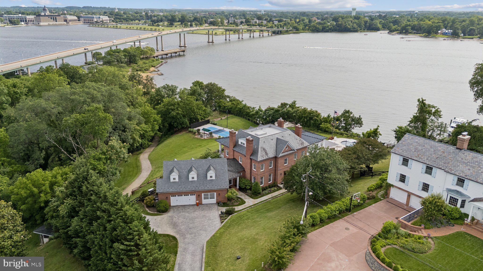 1932 Carrollton Road Annapolis, MD 21409 - Photo 78 of 85 an aerial view of a house with a lake view