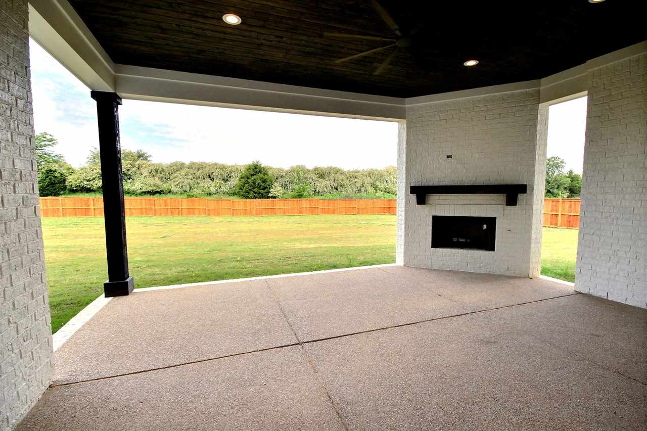 1251 Bray Station Road Collierville, TN 38017 - Photo 22 of 25 Covered back porch with Fireplace and wired for TV