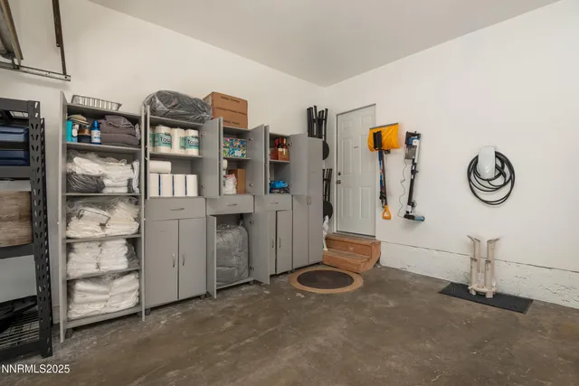 a view of storage and utility room
