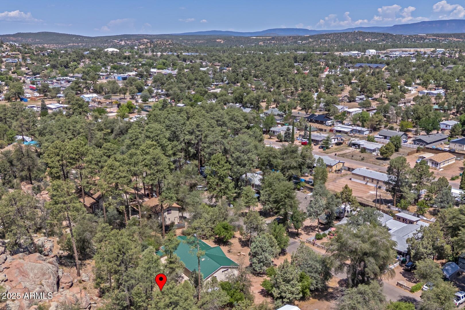 405 East Cherry Street Payson, AZ 85541 - Photo 38 of 47 an aerial view of a city and mountains