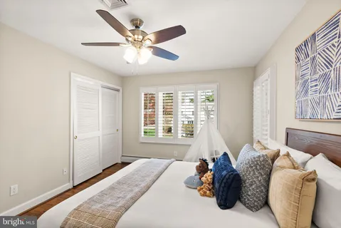 front view of a building with a yard