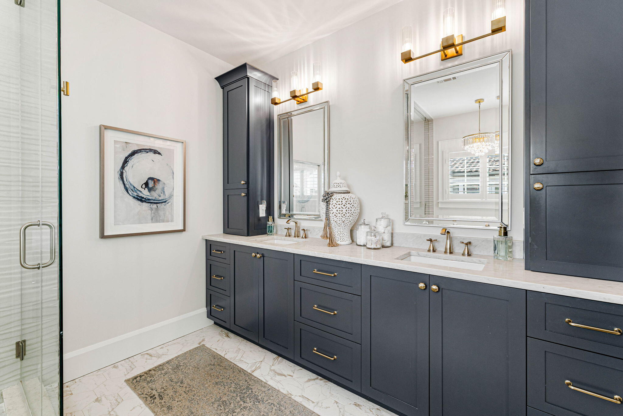 1980 Baytowne Loop Miramar Beach, FL 32550 - Photo 35 of 95 a bathroom with a sink a mirror and a window
