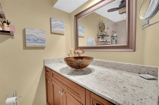 a view of a swimming pool with a yard