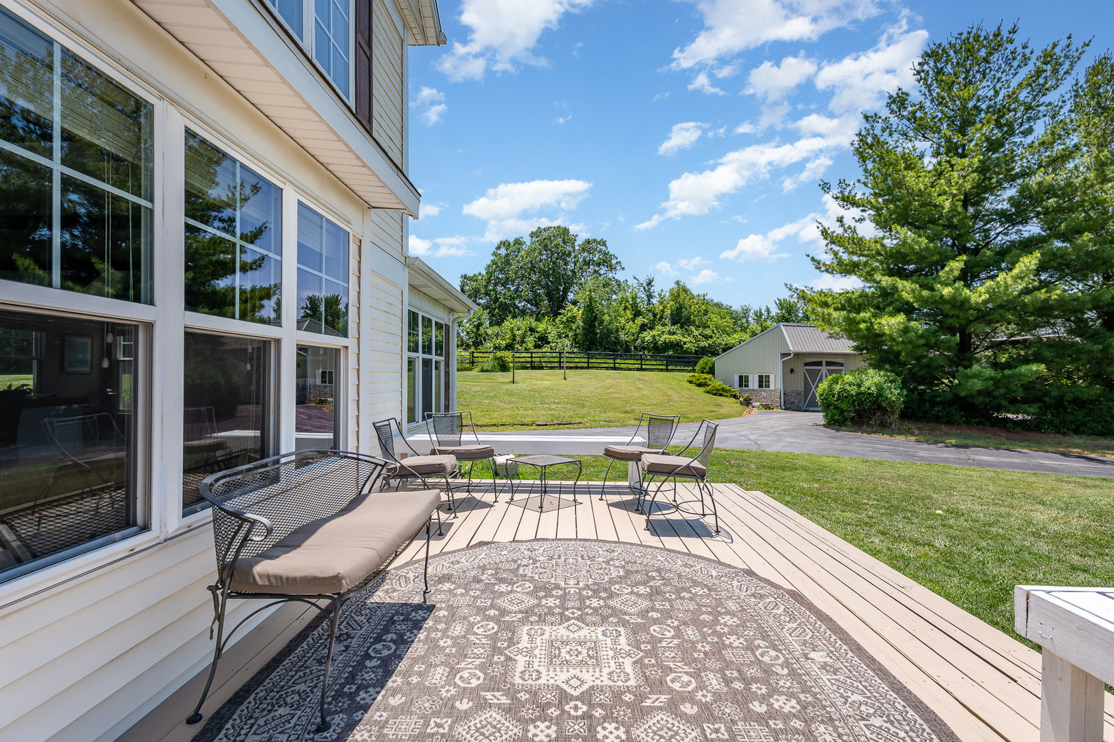 5284 Harvey Road Caledonia, IL 61011 - Photo 40 of 57 a view of a patio with chairs and table in a patio