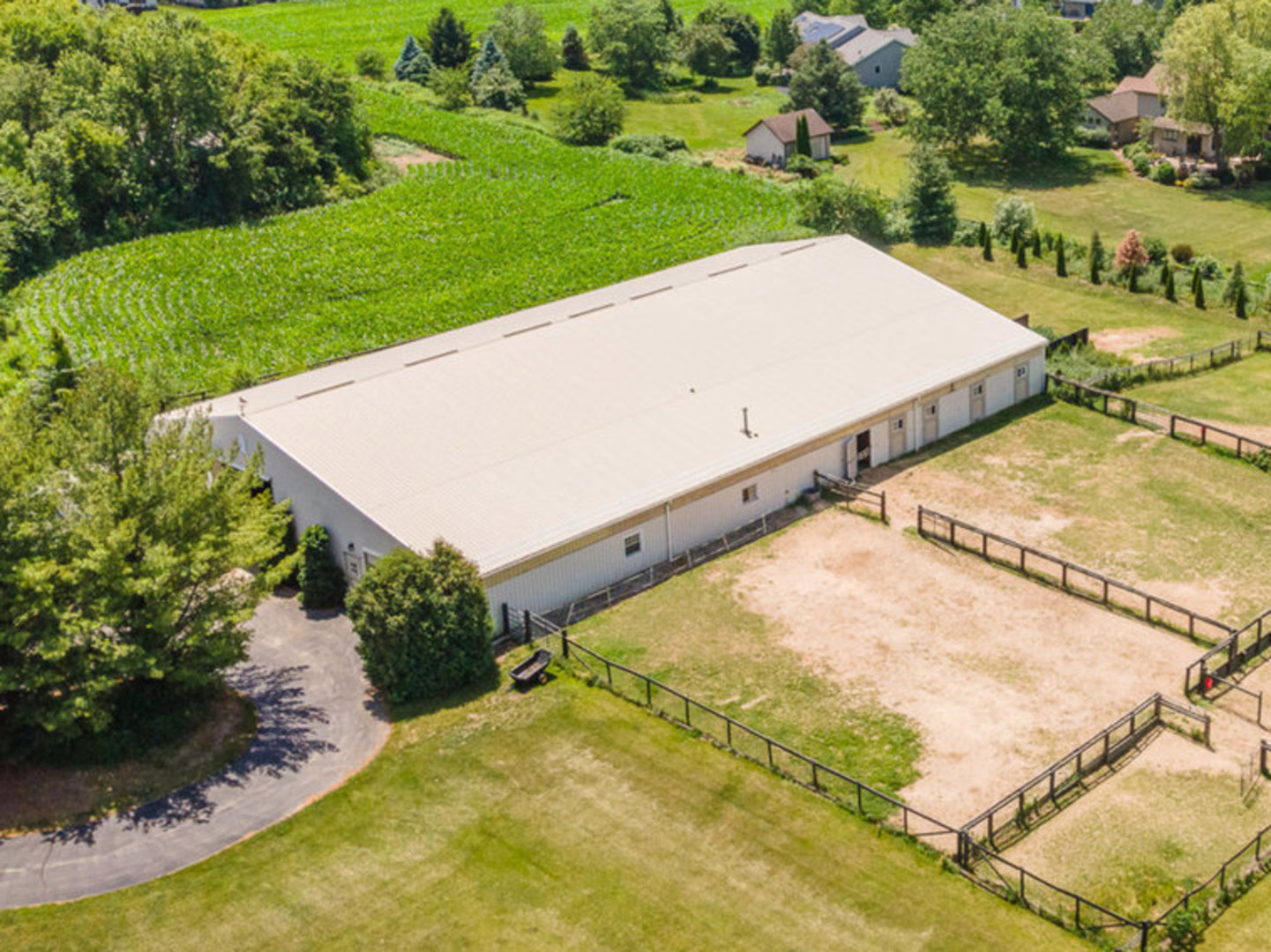 5284 Harvey Road Caledonia, IL 61011 - Photo 5 of 57 an aerial view of a house