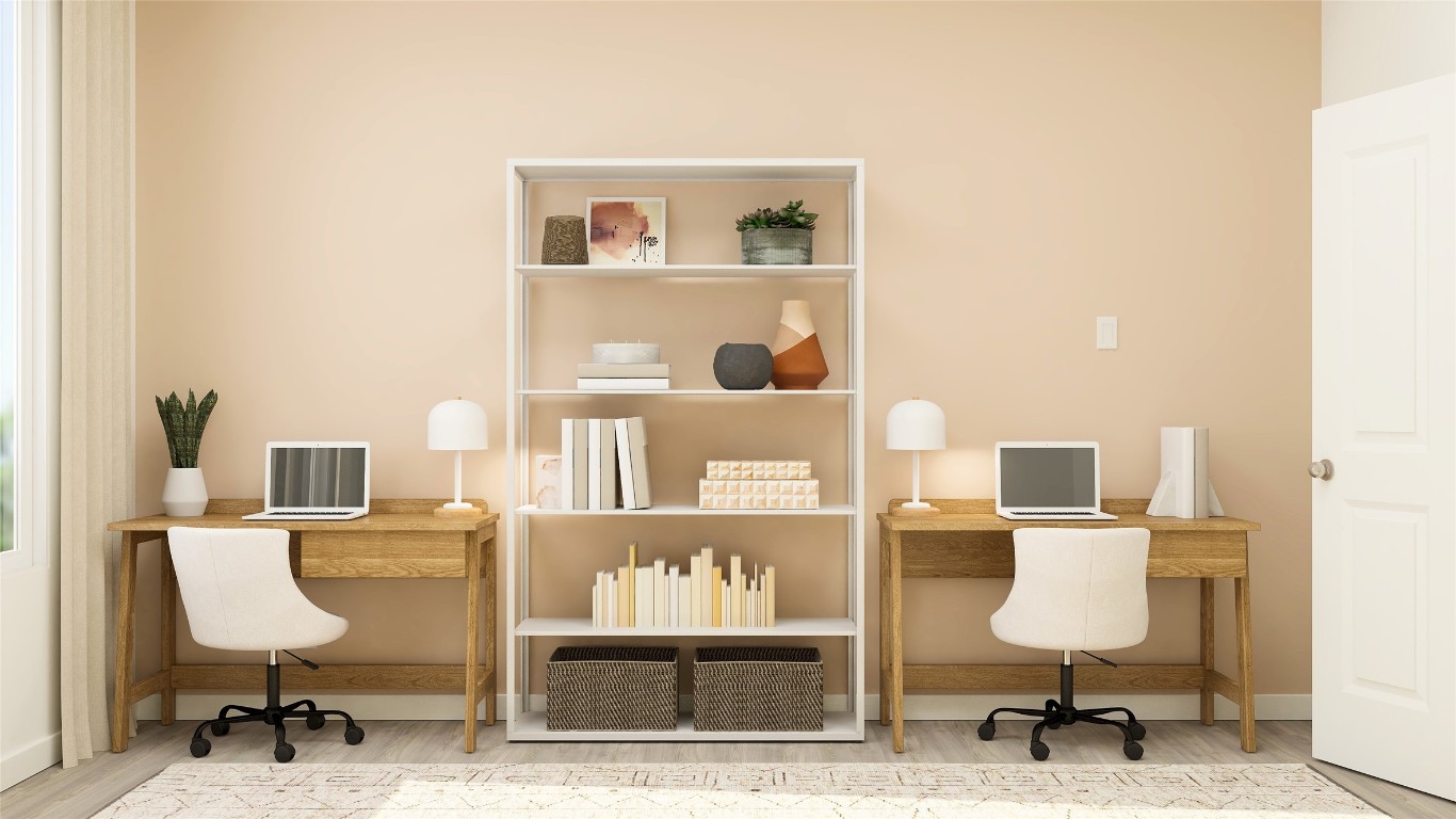 545 Shoreview Drive Conroe, TX 77303 - Photo 12 of 20 a workspace with furniture and lamp