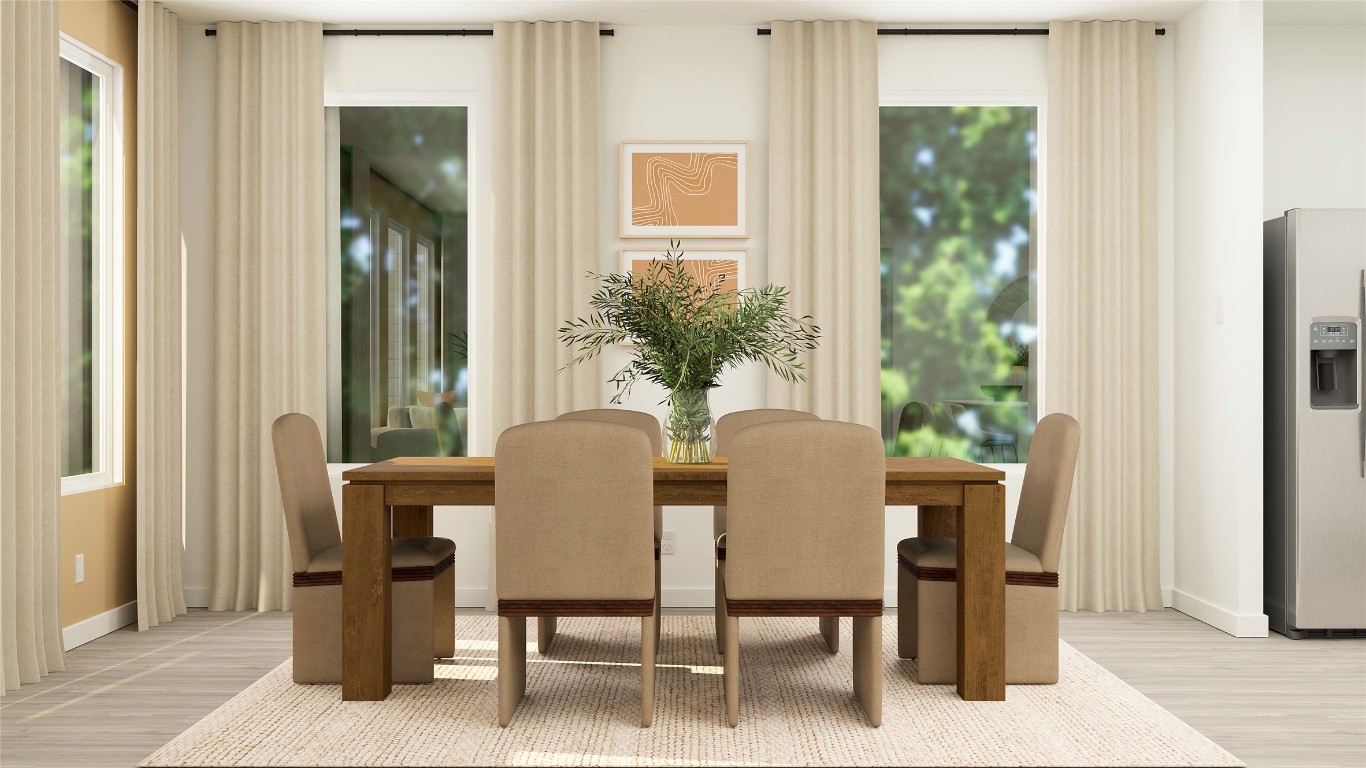 545 Shoreview Drive Conroe, TX 77303 - Photo 14 of 20 a view of a dining room with furniture window and outside view