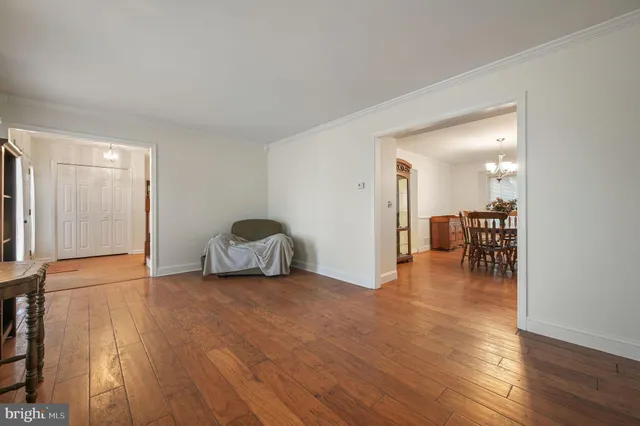 a view of livingroom with furniture and wooden floor