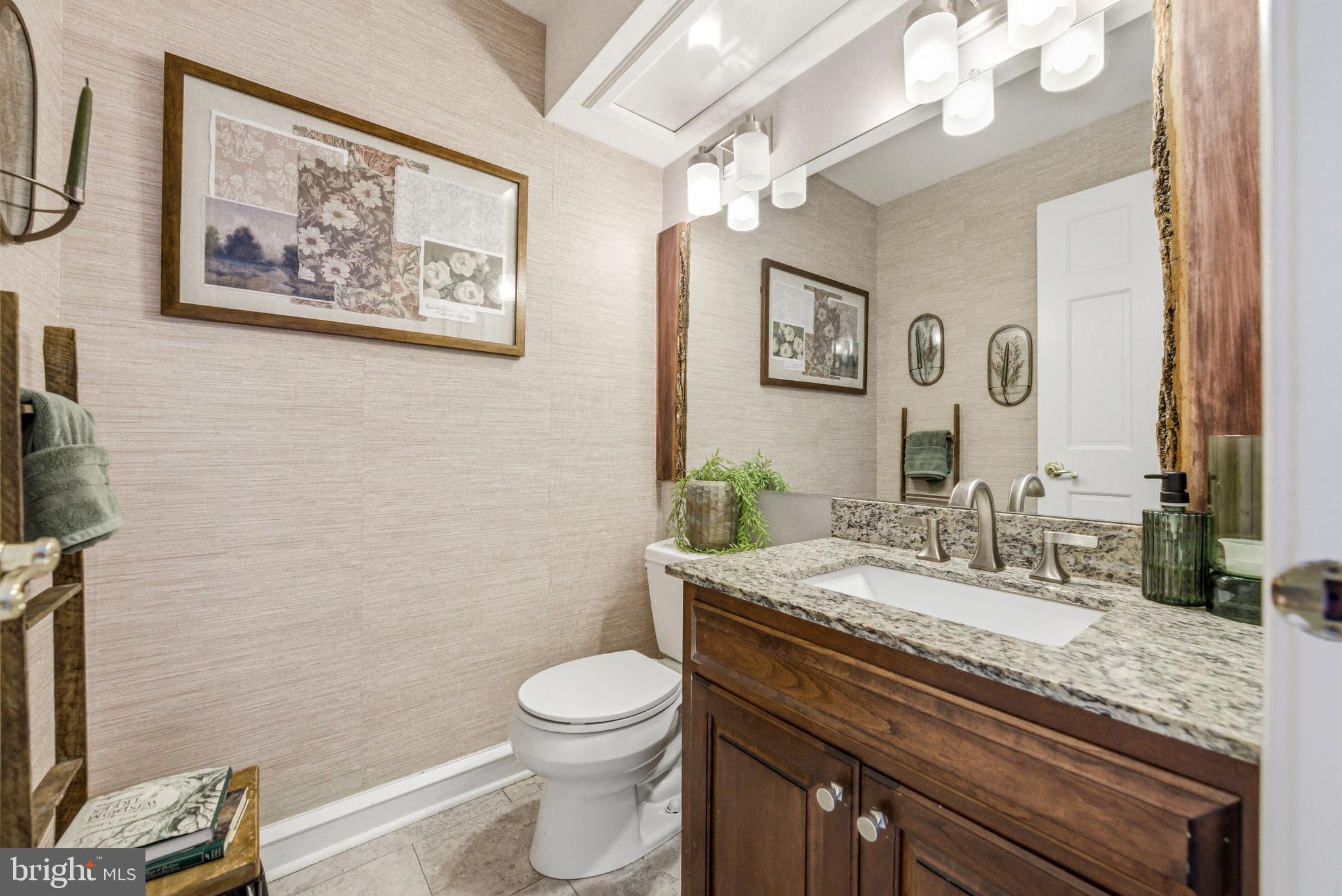 2 Teaberry Drive Medford, NJ 08055 - Photo 27 of 72 a bathroom with a granite countertop sink mirror vanity and toilet
