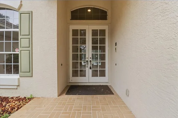 a view of front door of a house