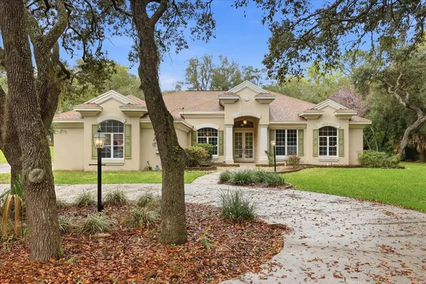 a view of a lake with mountains in the background