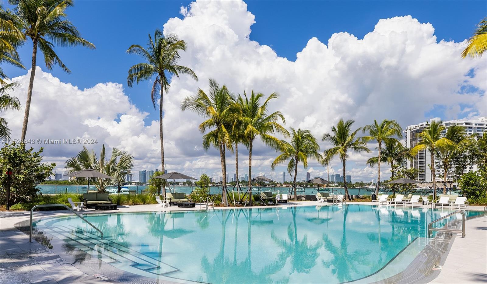 1500 Bay Road, Unit S0354 Miami Beach, FL 33139 - Photo 21 of 78 a view of swimming pool and lake view