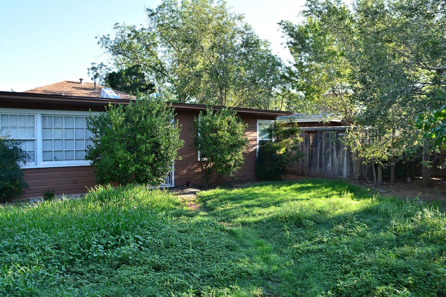 3213 26th Street Lubbock, TX 79410 - Photo 19 of 20 a view of a backyard with plants and large trees