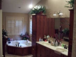 Master Bath with fireplace