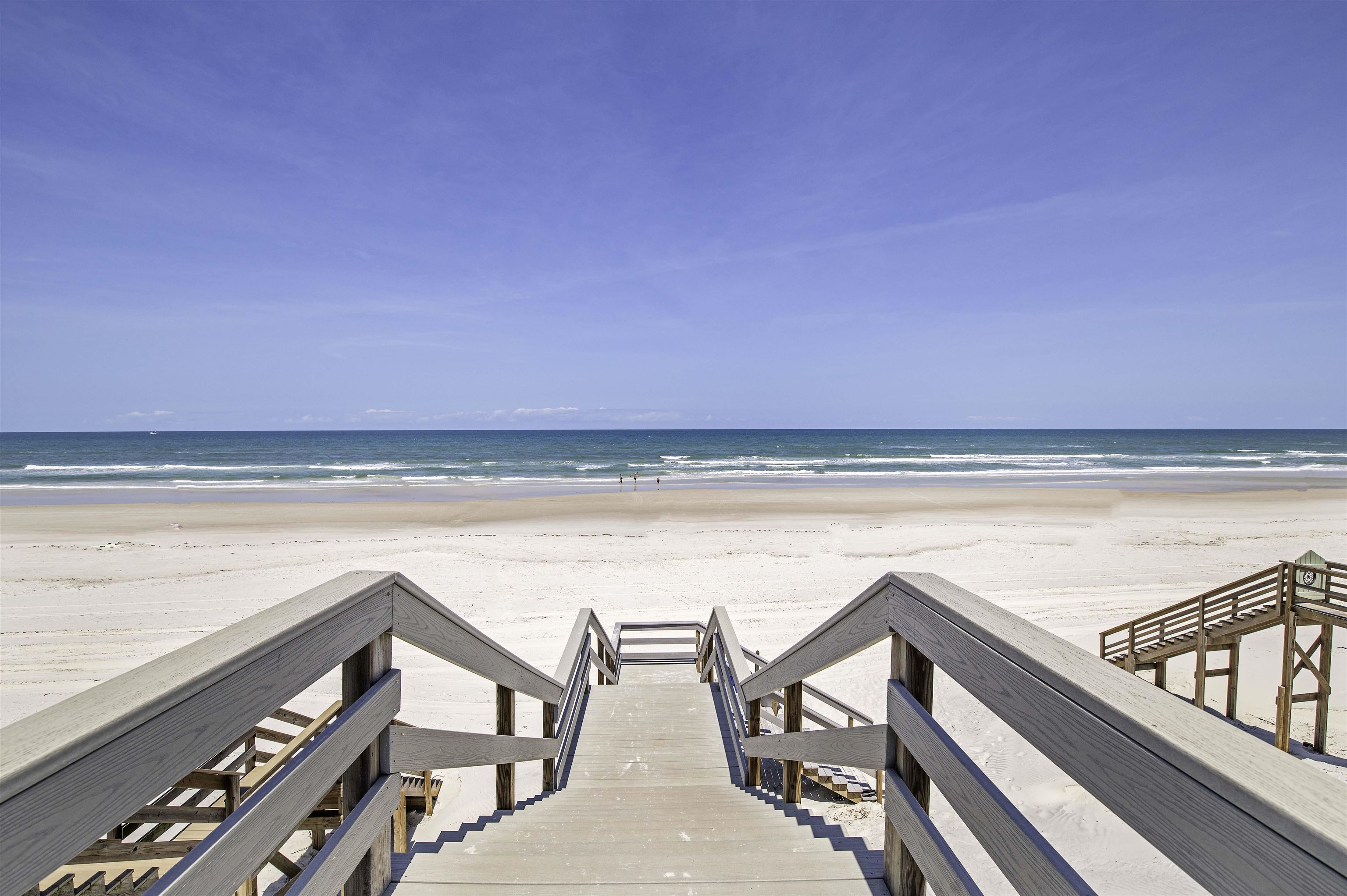 6452 Madison Street St. Augustine, FL 32080 - Photo 23 of 27 a view of an ocean from a balcony