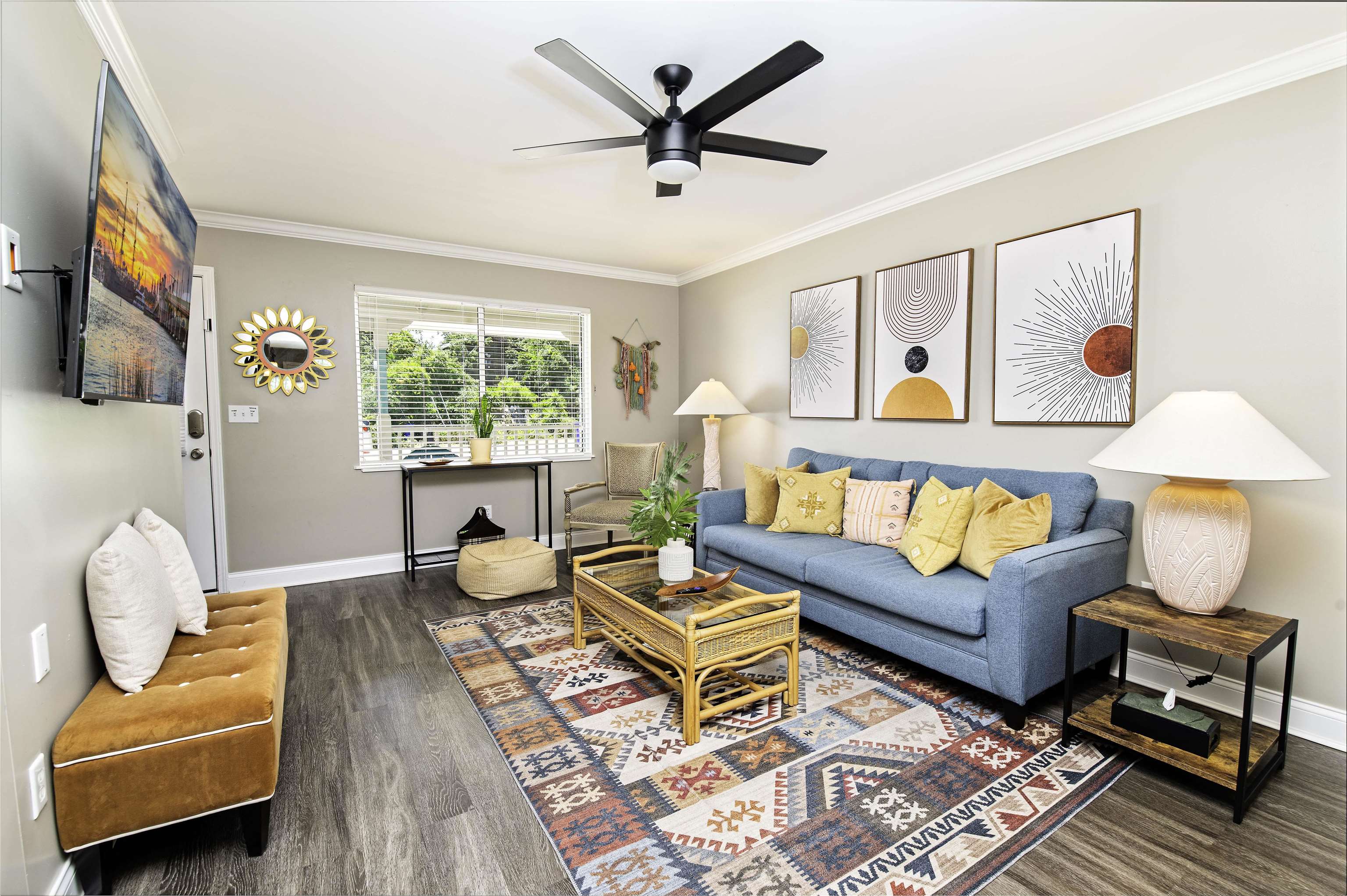 6452 Madison Street St. Augustine, FL 32080 - Photo 6 of 27 a living room with furniture and a large window