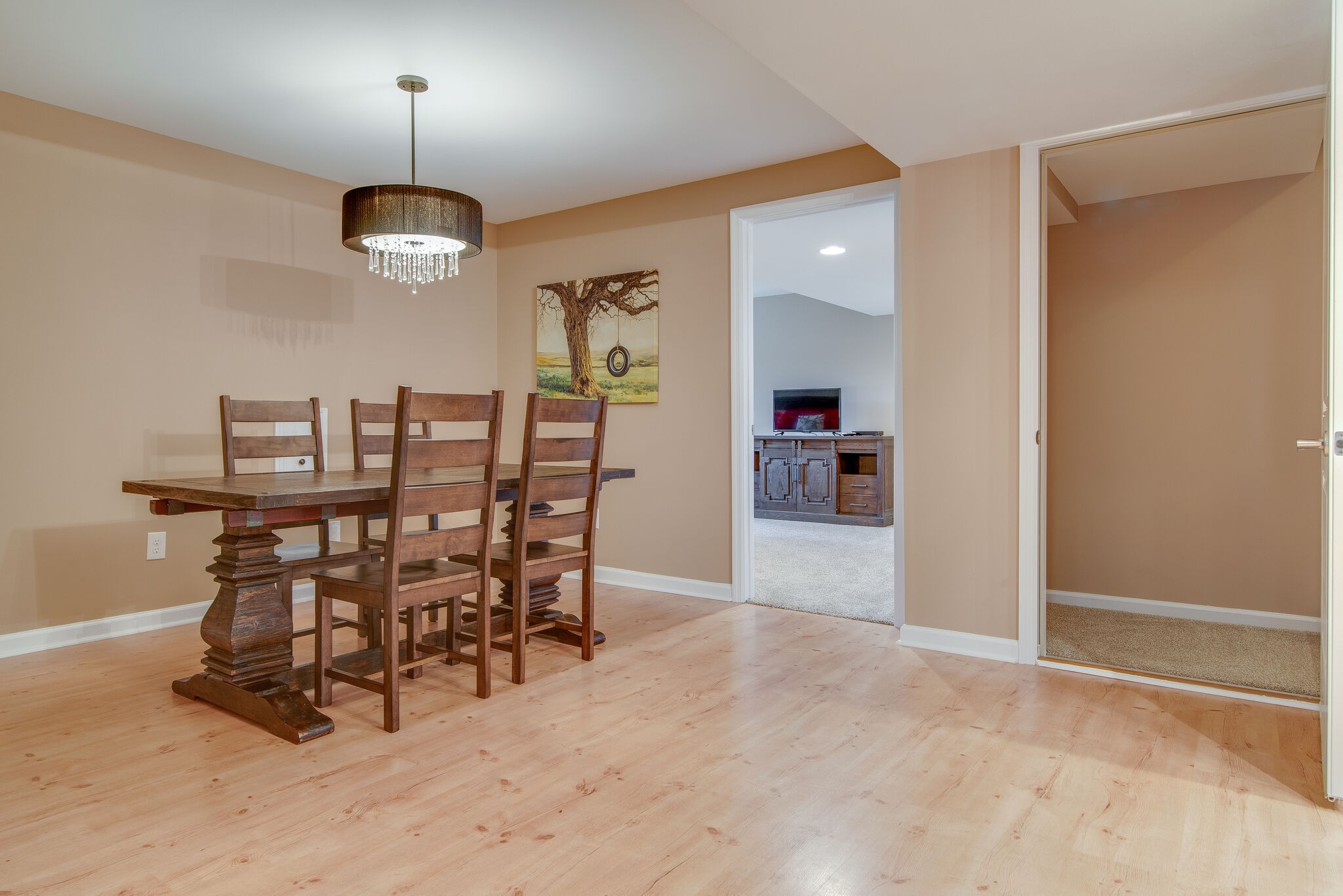 2741 Burgess Gower Road Springfield, TN 37172 - Photo 39 of 50 a view of a dining room with furniture wooden floor and chandelier