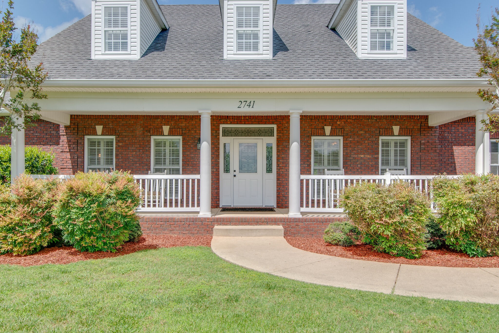 2741 Burgess Gower Road Springfield, TN 37172 - Photo 6 of 50 front view of a brick house with a yard