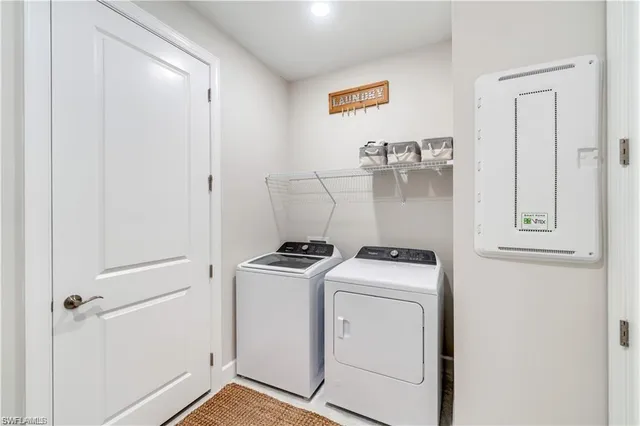 a room with storage and utility